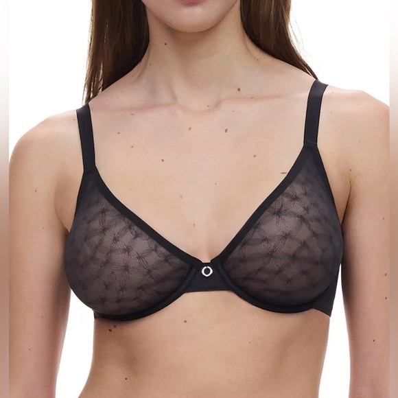 Chantelle Stella Lace Unlined Underwire Bra in Coffee Latte Nude - Picture 3 of 6